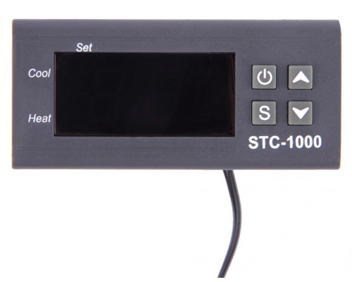 Digitální termostat s externím čidlem STC1000K-5m, 230VAC.