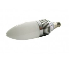 LED žárovka 3W, patice E14, studené bílé světlo