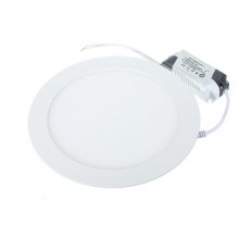 Kruhový vestavný bílý LED panel, barva světla tepla bílá