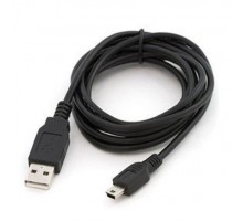 Nabíjecí datový kabel USB-A a Mini USB-B, 0.8 m, černý