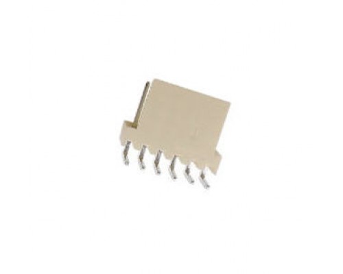 KZVL-06 kvalitní 6-pinová úhlová vidlice s vývody do PS 90°, bílá barva.