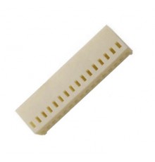 Zásuvka KZZ-16, 16-pinová (1x16), bílá, na kabel