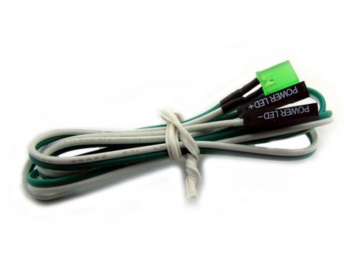 LED indikační dioda zelená, kablík 50 cm.